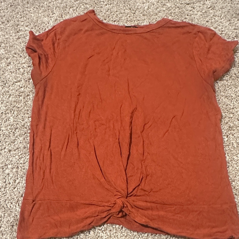 Rue21 Burnt Orange Short Sleeve Top